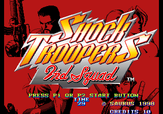Shock Troopers - 2nd Squad Title Screen